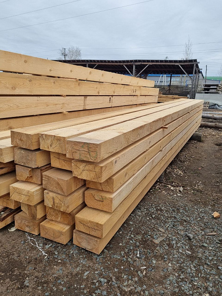 Брус 100х200х6000 обрезной 